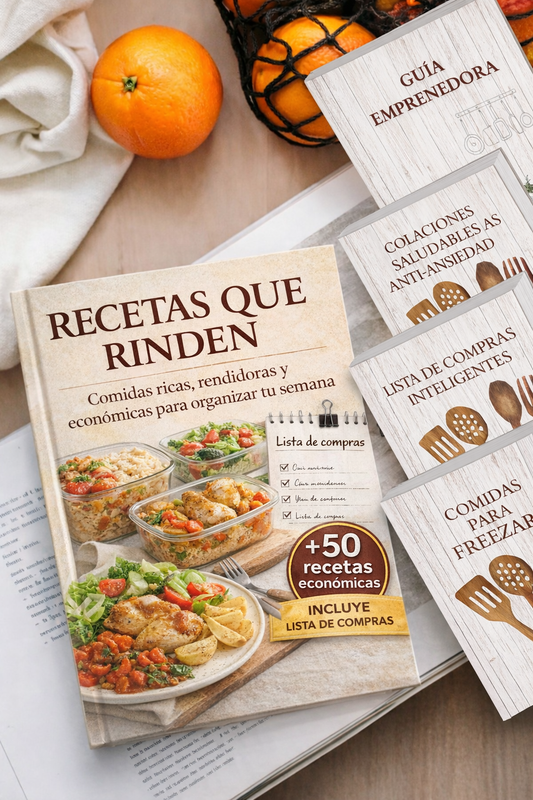 Recetas que Rinden — 50+ comidas económicas y fáciles para organizar tu semana